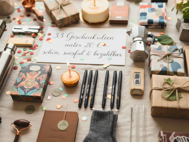 33 Geschenkideen unter 20 € – schön, sinnvoll & bezahlbar